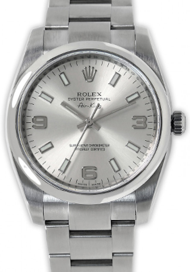 Rolex Air King 114200 Steel with Silver Dial 2013